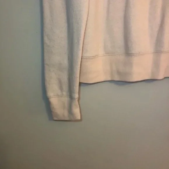 Mossimo Peach Crew Neck Pullover Sweatshirt - Picture 2 of 7